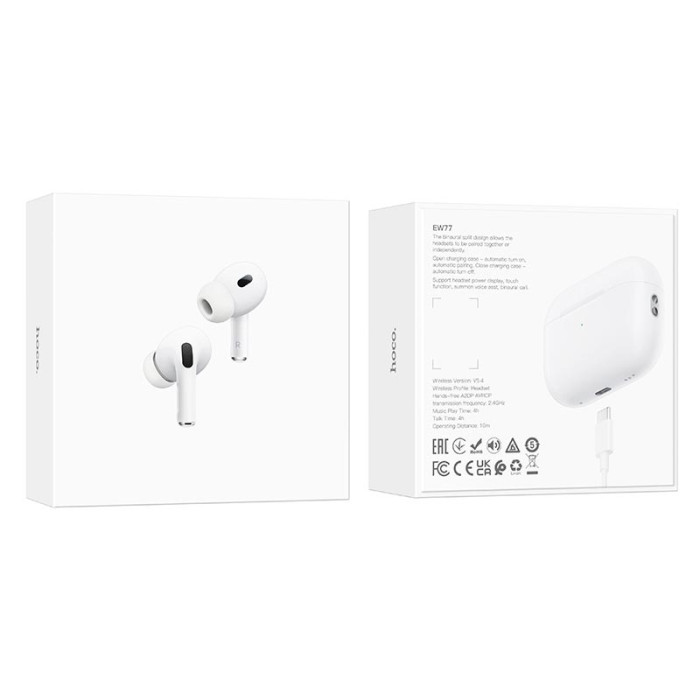 Вакуумные наушники TWS HOCO EW77 White