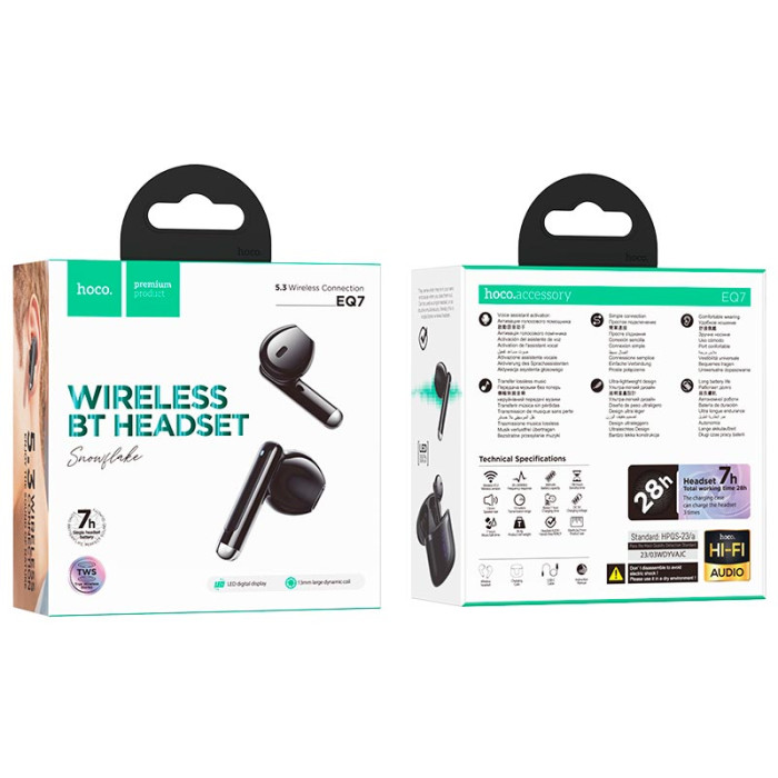 Наушники TWS HOCO EQ7 Black