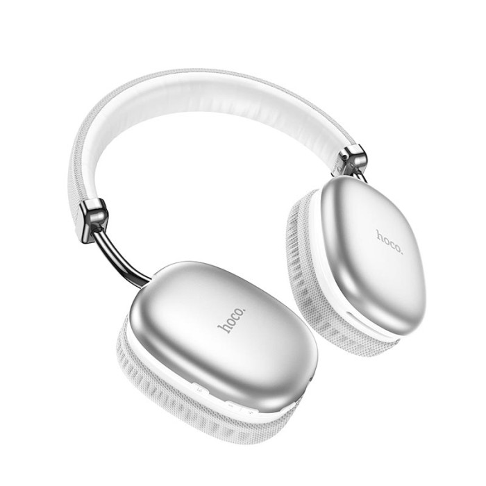 Наушники накладные Hoco W35 BT5.3, AUX / BT / TF, 40 ч Silver