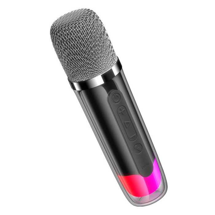 Караоке-колонка USAMS US-YX013 BT5.3 TF / AUX / USB / FM / BT, 2W, 4 ч Black