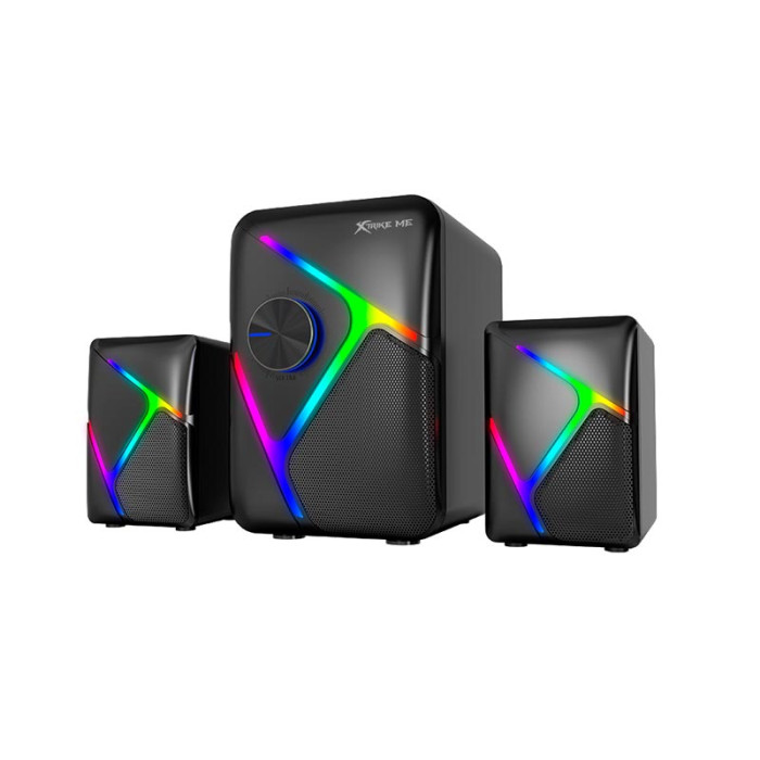 Акустическая система для ПК XTRIKE ME SK-610 RGB 5W 2х3W, AUX/USB, Black