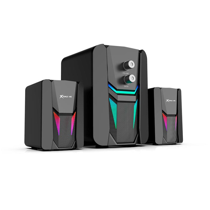 Акустична система для ПК XTRIKE ME SK-612 RGB 5W 2х3W, AUX / USB, Black
