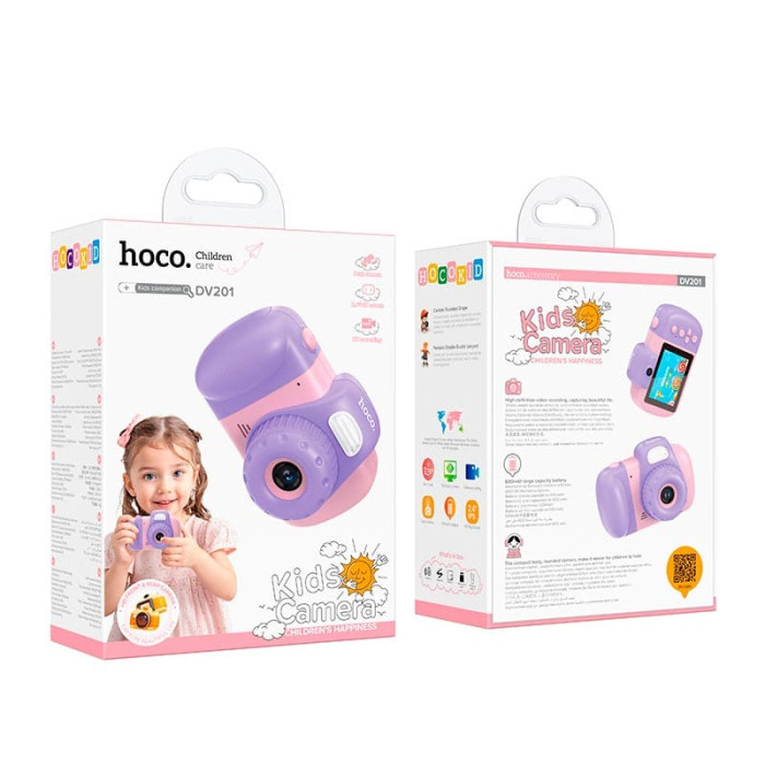 Детская цифровая фото-видеокамера HOCO DV201 - Pink