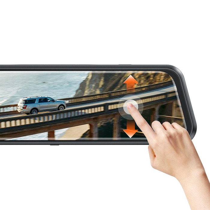 Видеорегистратор HOCO DI36 9.66" LCD, 1080p/720p, 2 камеры, Black