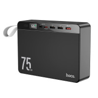 Повербанк Hoco J94 75000mah, Type-C / 3 х USB / 22.5W / 5A, Black