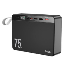Повербанк Hoco J94 75000mah, Type-C / 3 х USB / 22.5W / 5A, Black