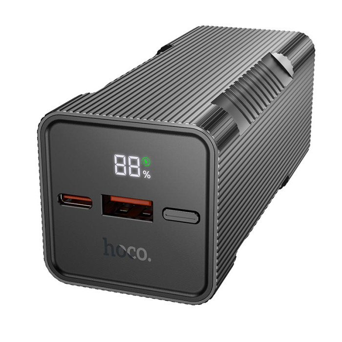 Повербанк Hoco Q15 10000mah, Type-C / USB / 22.5W / 3A, Black