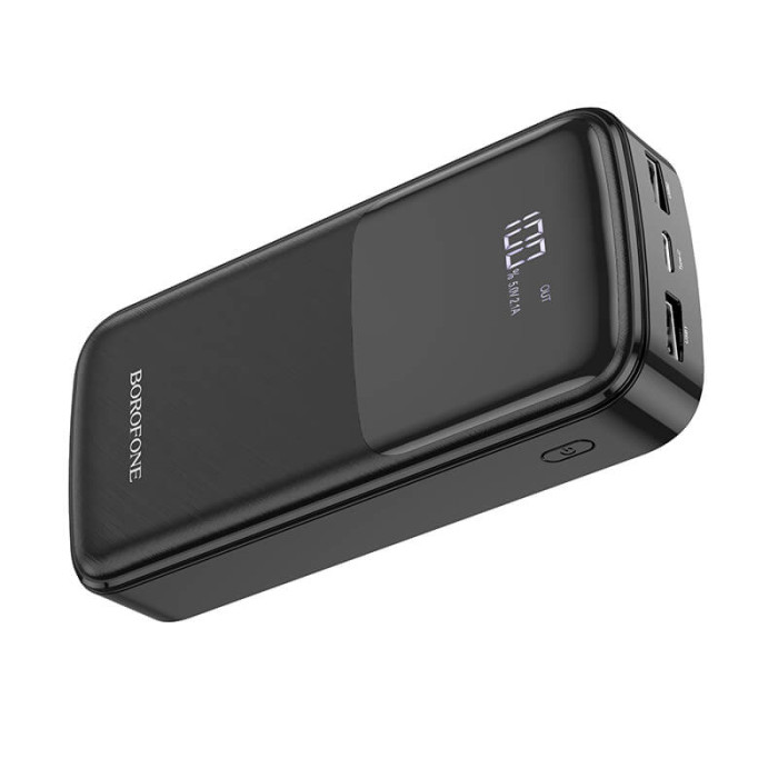 Повербанк Borofone BJ17A 20000mAh, Type-C / 2 х USB  / 20W / 3A, Black 