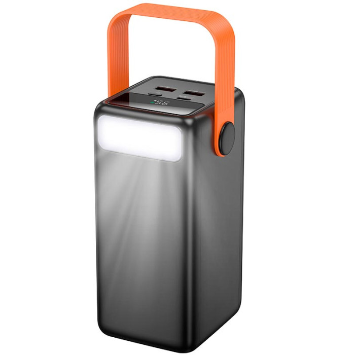 Повербанк Borofone BJ66B 60000mAh, Type-C / 2 х USB / 22.5W, Black