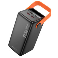 Повербанк Borofone BJ66B 60000mAh, Type-C / 2 х USB / 22.5W, Black