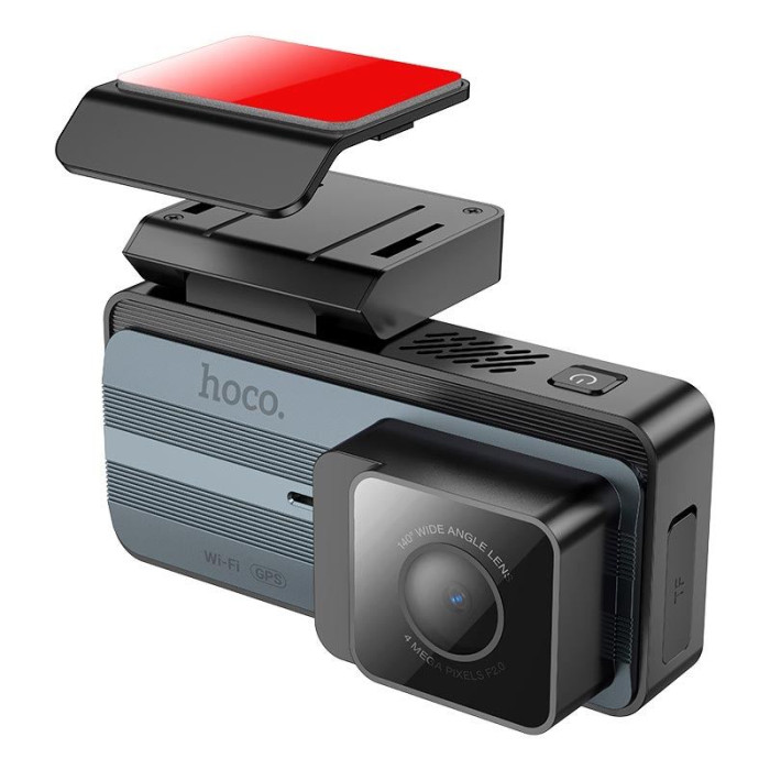 Відеореєстратор HOCO DV11 3.69" IPS, 2K/25FPS, WiFi, GPS, Grey