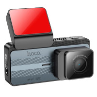 Відеореєстратор HOCO DV11 3.69" IPS, 2K/25FPS, WiFi, GPS, Grey