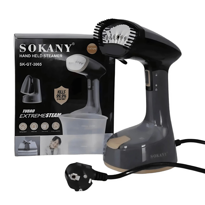 Ручний відпарювач Sokany SKGT 3065B 120мл, 1300W Black