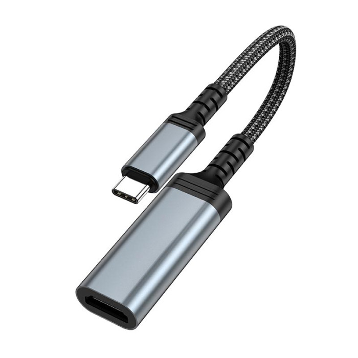 Переходник HOCO UA43A Type-C to HDTV 4K 0.2m Grey