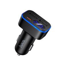 Адаптер автомобільний HOCO Z63A Type-C / 2 х USB / 42W Black