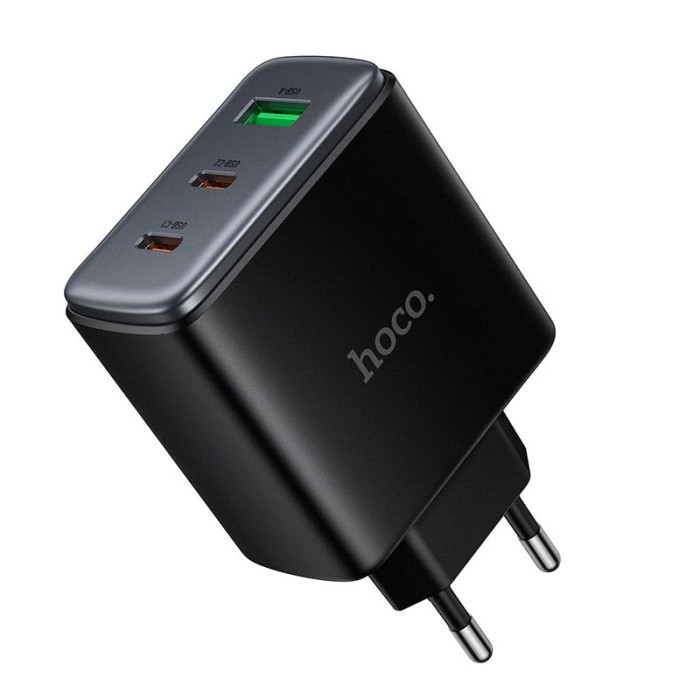 Мережевий зарядний пристрій Hoco C160A 65W Black
