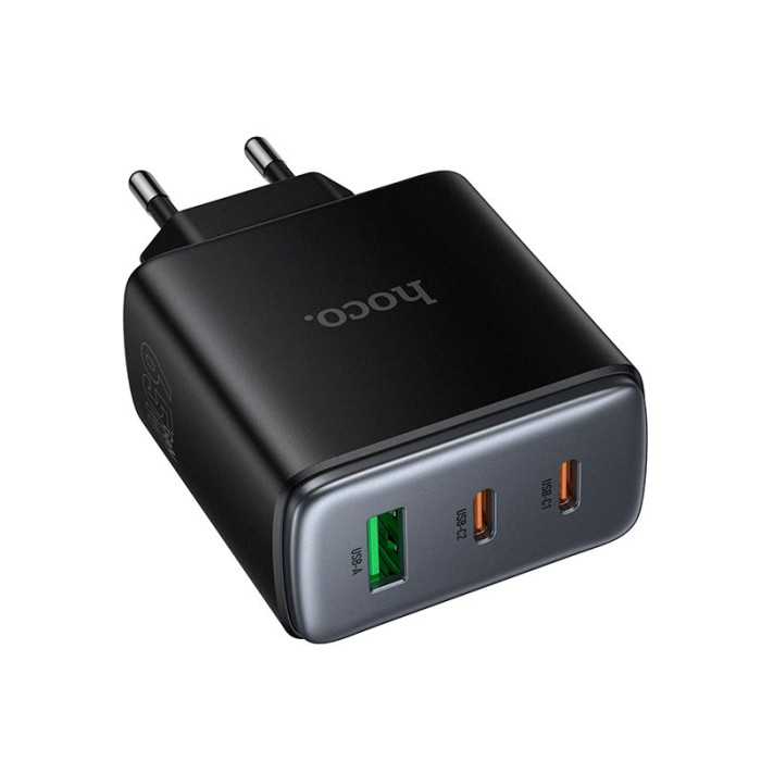Мережевий зарядний пристрій Hoco C160A 65W Black