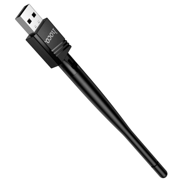 Адаптер WiFi Hoco HI37 / WiFi4 / 2.4G / 150Мбіт/с , Black