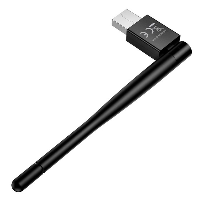 Адаптер WiFi Hoco HI37 / WiFi4 / 2.4G / 150Мбіт/с , Black