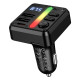 FM модулятор HOCO E89 2USB / 1Type-C / PD / QC / 45W / 3A, BT5.4 Black