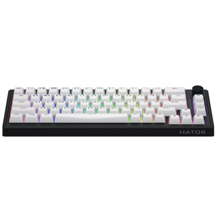Игровая проводная клавиатура HATOR Skyfall 65 MAG ULTRA 8K HTK1860UA Black-white