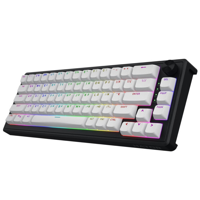 Игровая проводная клавиатура HATOR Skyfall 65 MAG ULTRA 8K HTK1860UA Black-white