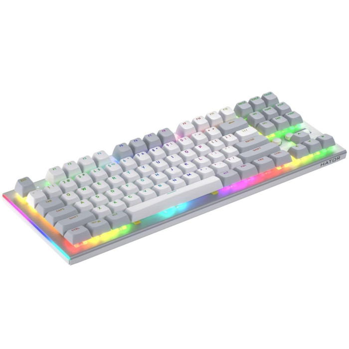 Ігрова клавіатура дротова HATOR Gravity TKL orange HTK561 White
