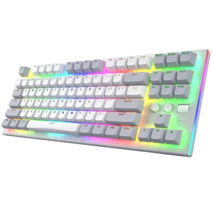 Ігрова клавіатура дротова HATOR Gravity TKL orange HTK561 White