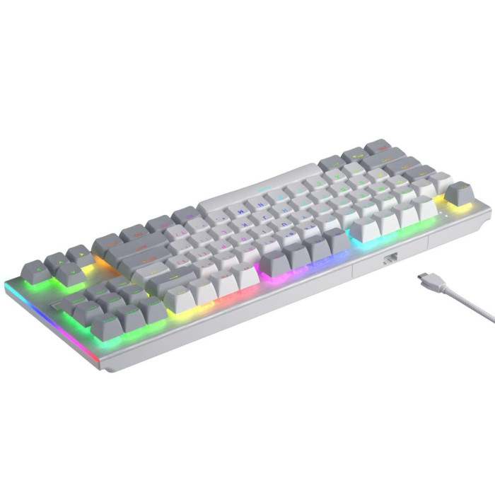 Ігрова клавіатура дротова HATOR Gravity TKL orange HTK561 White