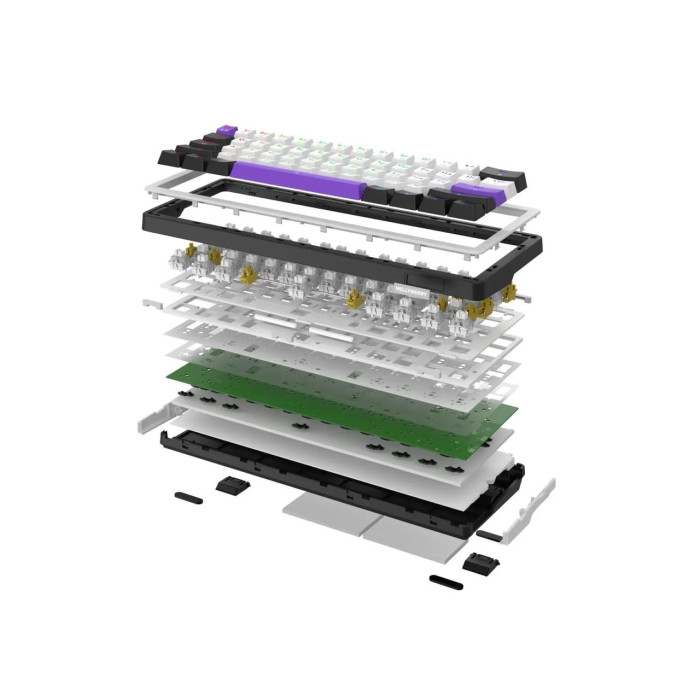 Ігрова клавіатура дротова HATOR Hellyberry HK60 White-Violet