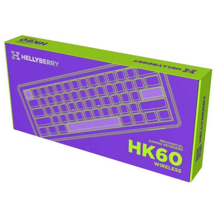 Ігрова клавіатура дротова HATOR Hellyberry HK60 White-Violet