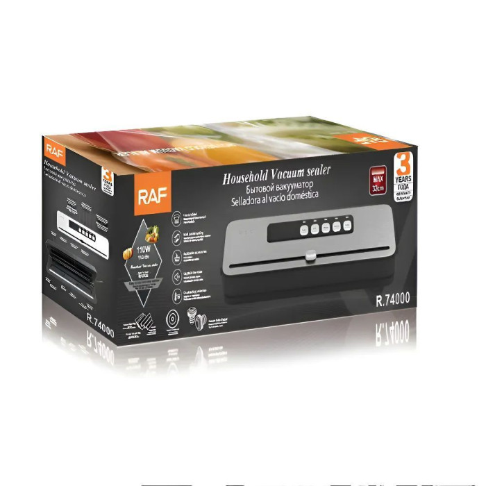 Вакууматор для сухих та вологих продуктів RAF R.74000 110W, Grey