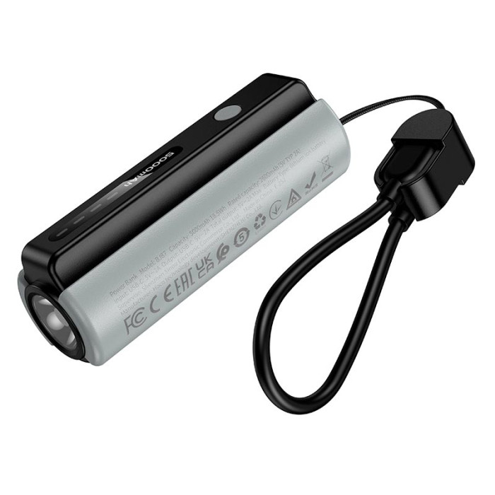Повербанк BOROFONE BJ87 5000mAh, Type-C / 2 A, Black