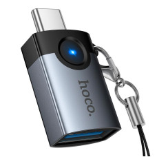 Перехідник HOCO UA46C Type-c to USB Grey