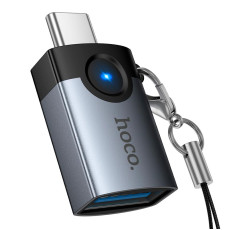 Перехідник HOCO UA46C Type-c to USB Grey