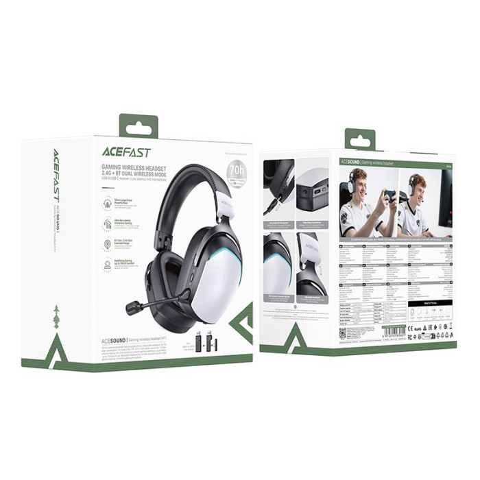 Бездротові ігрові навушники ACEFAST H11 White