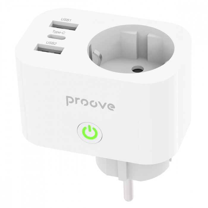 Розумна розетка Proove Rapid Smart Socket PD-02 EU 1AC White