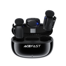 Бездротовий петличний мікрофон 2 шт ACEFAST R2 Type-C Black