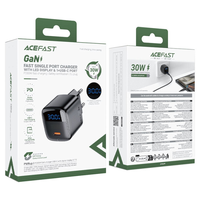 Сетевое зарядное устройство ACEFAST A115 30W Black
