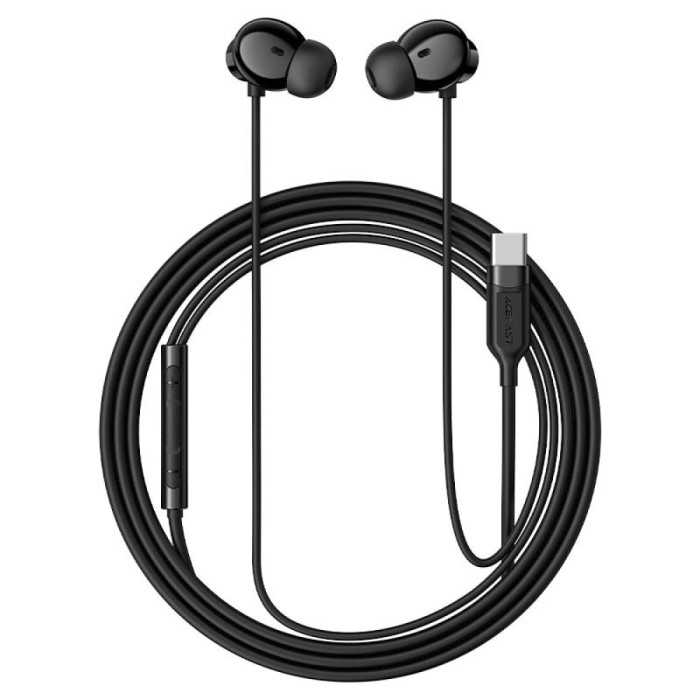 Проводные вакуумные наушники Type-C ACEFAST L10 Black