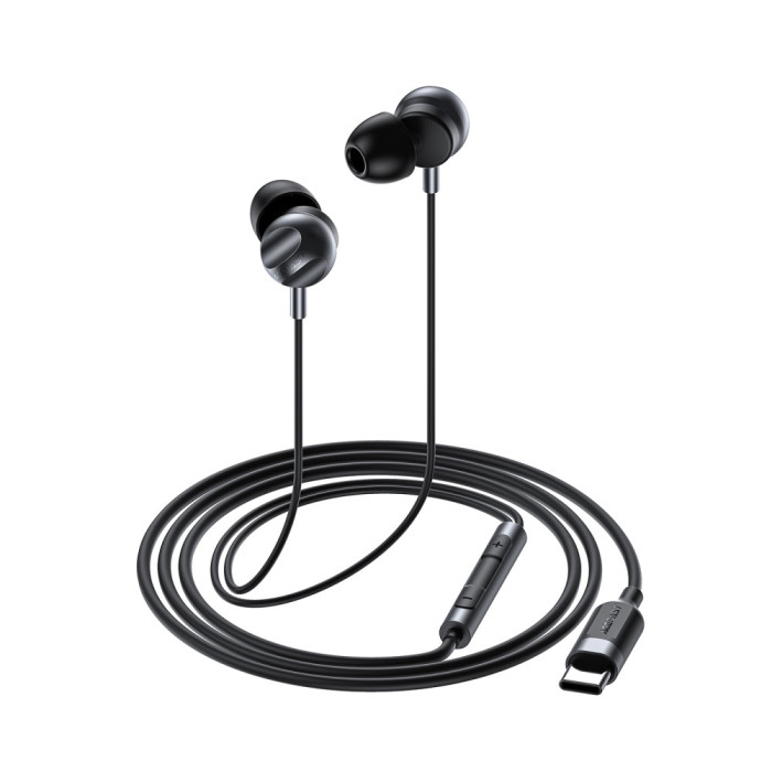 Проводные вакуумные наушники Type-C ACEFAST L6 Black