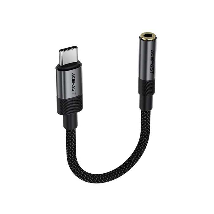 Перехідник ACEFAST J12 Type-C to AUX 3.5 mm Black