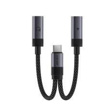 Перехідник 2 в 1 ACEFAST J14  2 x Type-C / 60W / 3A / 0.17m, Black