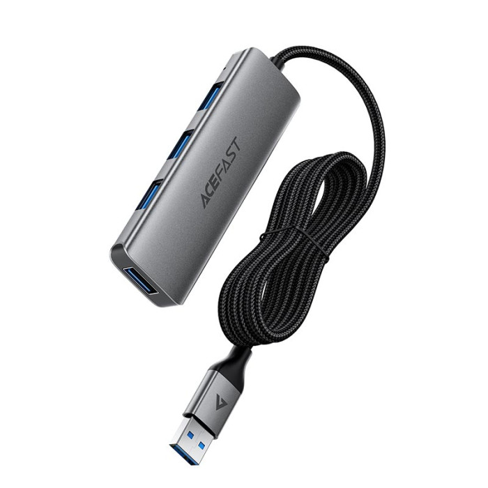 Переходник 4 в 1 ACEFAST J17 4 х USB 5Gbps 1m Grey