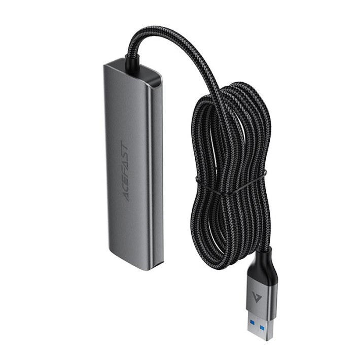Переходник 4 в 1 ACEFAST J17 4 х USB 5Gbps 1m Grey