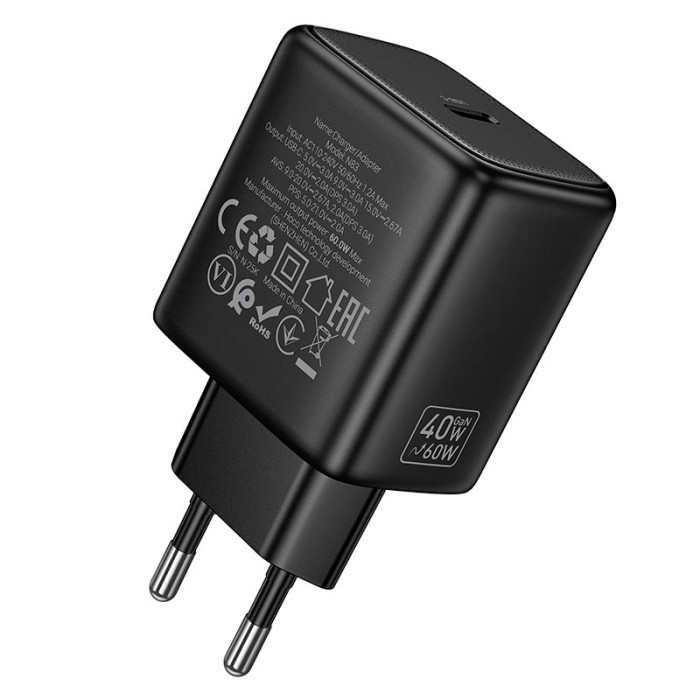 Сетевое зарядное устройство HOCO N83 40W Black