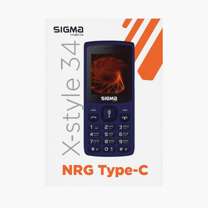 Мобільний телефон Sigma mobile X-style 34 NRG Blue