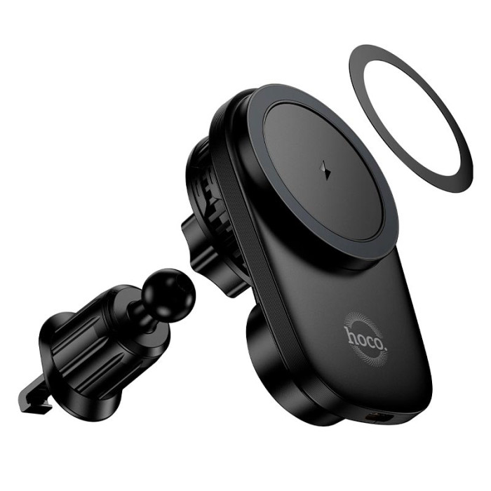 Автомобильный держатель с беспроводной зарядкой HOCO HW36 15W Black