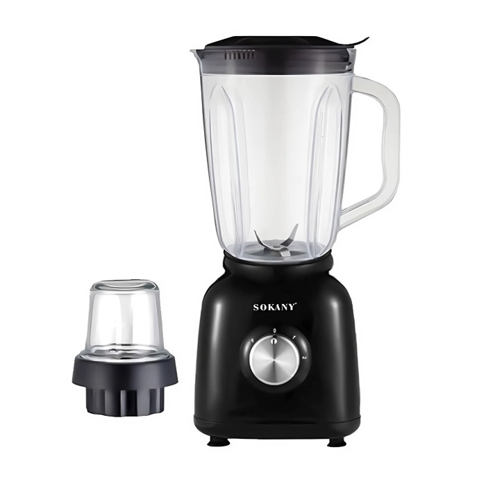 Электрический блендер с кофемолкой Sokany SK-168B 500W Black