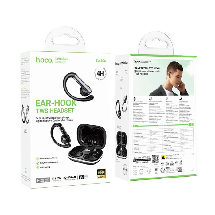 Наушники TWS HOCO EW206 Black